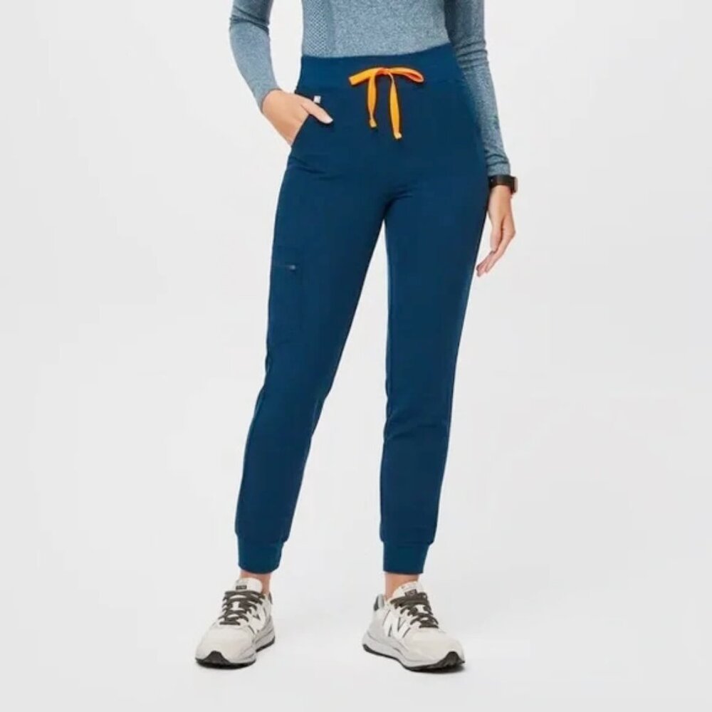 FIGS Zamora Jogger Scrub Pants in Deep Reef